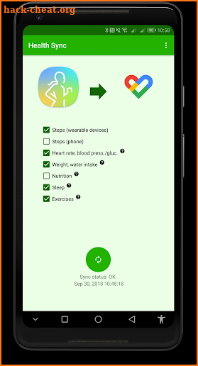 Health Sync screenshot