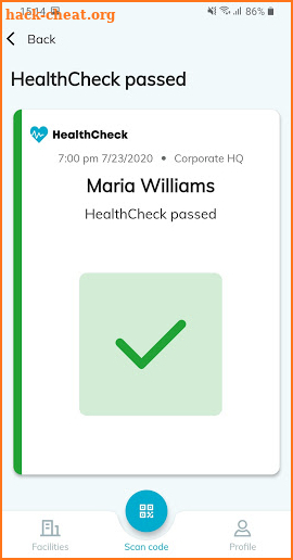 HealthCheck Guard app screenshot