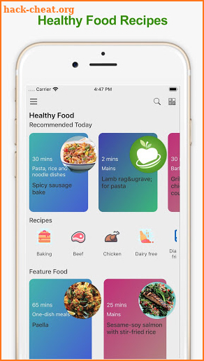 Healthy Food Recipes screenshot