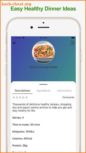 Healthy Food Recipes screenshot