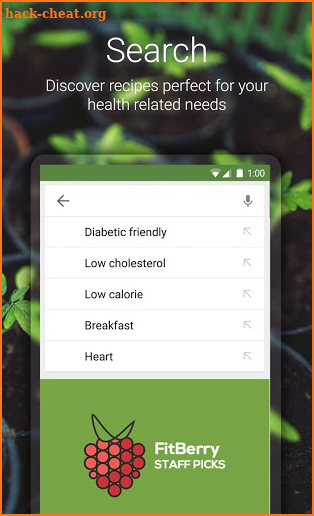 Healthy recipes - Fitberry screenshot