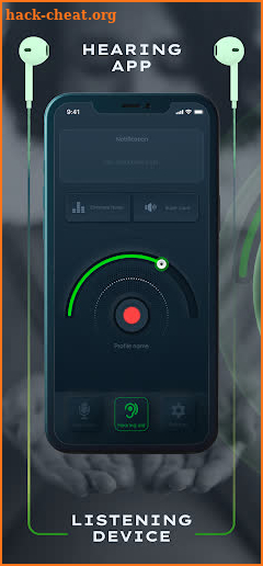 Hearing Aid, Listening device screenshot