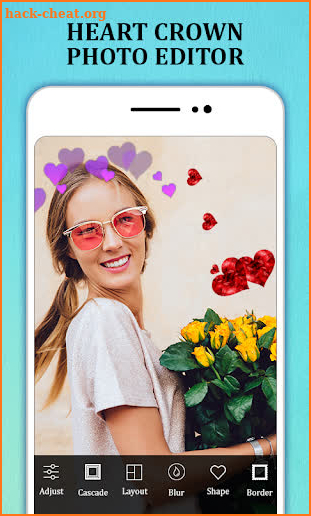 Heart Crown Cute Live Face Maker & Photo Editor HD screenshot