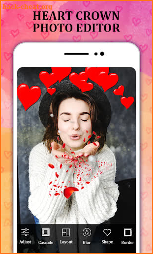 Heart Crown Cute Live Face Maker & Photo Editor HD screenshot