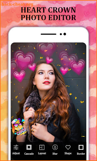 Heart Crown Cute Live Face Maker & Photo Editor HD screenshot