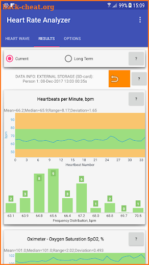 Heart Rate Analyzer screenshot