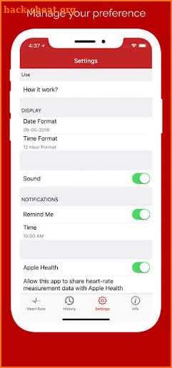 Heart Rate and Pulse Tracker screenshot