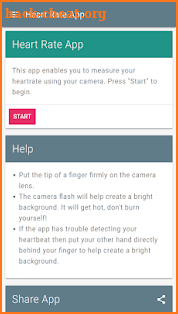 Heart Rate App screenshot