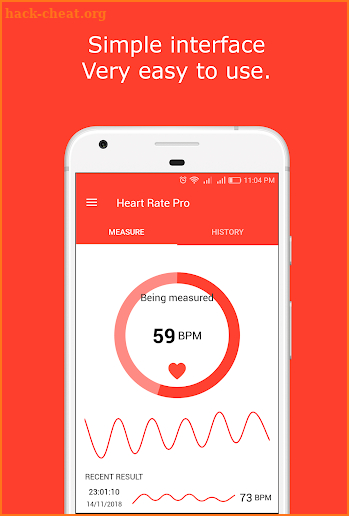 Heart Rate Pro - Heart Rate Monitor & Pulse 2018 screenshot