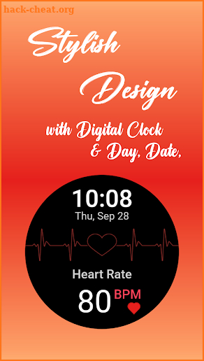 Heart Rate Watch Face screenshot