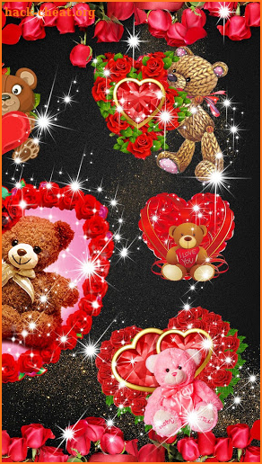 Heart Rose Bear Keyboard Sticker screenshot