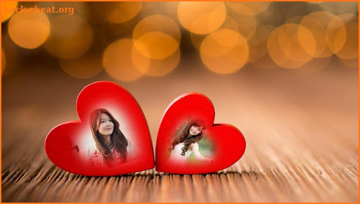 Heart Shape Photo Frame Editor screenshot