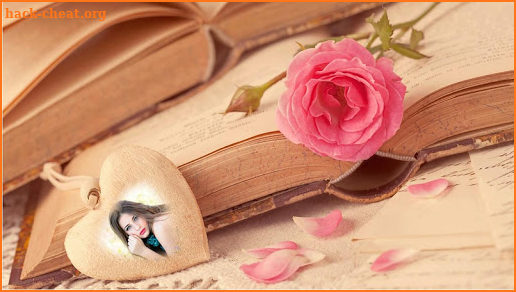 Heart Shape Photo Frame Editor screenshot