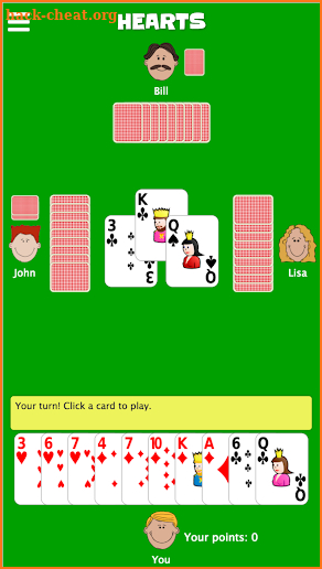 Hearts - CardGames.io screenshot