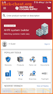 Heating & Cooling Supply screenshot