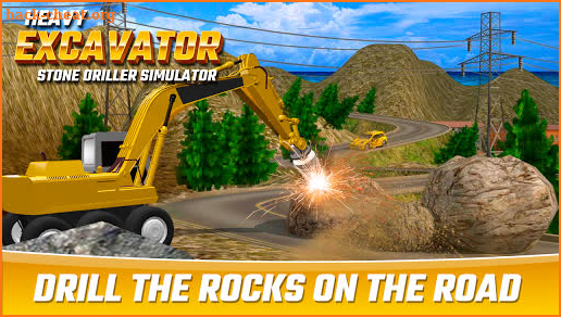 Heavy Excavator Stone Driller Simulator screenshot