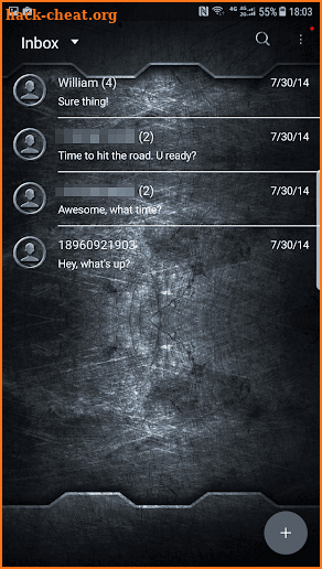 Heavy metal skin for Next SMS screenshot