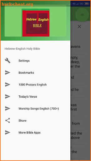 Hebrew Bible English Bible Parallel screenshot