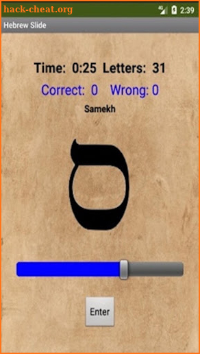 Hebrew Slide screenshot