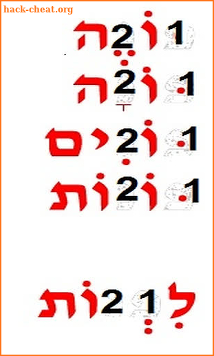 Hebrew Verb: Pa'al screenshot