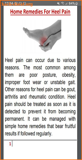 HEEL PAIN REMEDIES screenshot