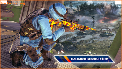 Helicopter Gunship Sniper 3d - Shooting Games 2021 screenshot