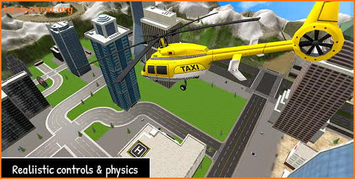 Helicopter Tourist Taxi Simulator- Taxi Games 2019 screenshot