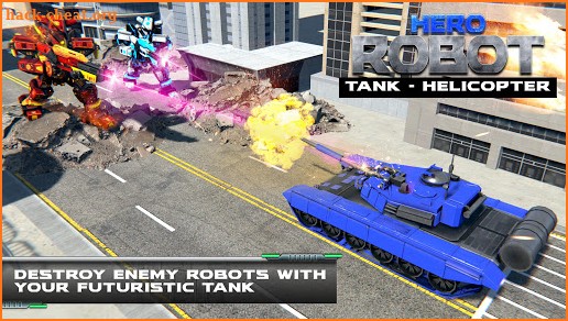 Helicopter Transform War Robot Hero: Tank Shooting screenshot