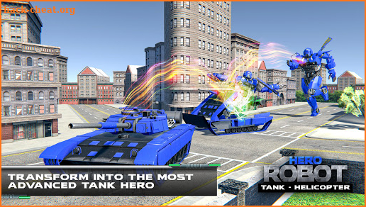 Helicopter Transform War Robot Hero: Tank Shooting screenshot