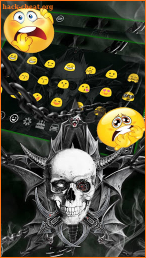 Hell Devil Death Skull Keyboard screenshot