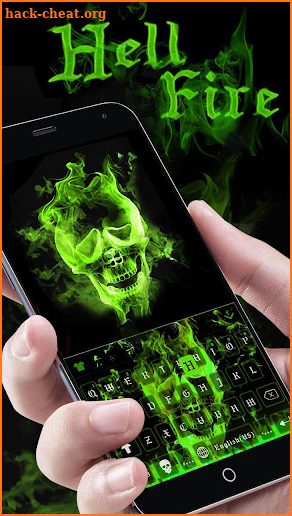Hellfire Skull keyboard Uniqueness Theme screenshot