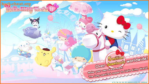 Hello Kitty World 2 Sanrio Kawaii Theme Park Game screenshot