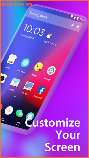 Hello Launcher - Love Emoji & 3D Wallpapers, GIFs screenshot