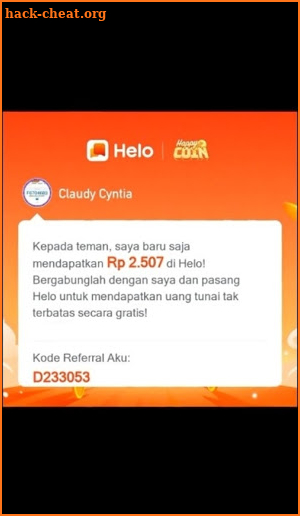 Helo Aplikasi Penghasil Uang Gratis 2021 screenshot