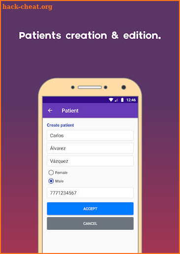 HemaCount: white blood cell counter, hemogram file screenshot