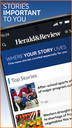 Herald Review screenshot