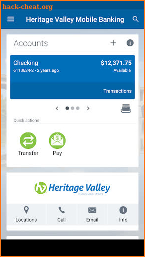 Heritage Valley Mobile Banking screenshot