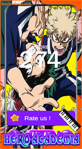 Hero Academia Piano Tiles screenshot