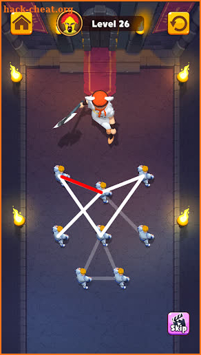 Hero One Line - Merge Puzzle screenshot