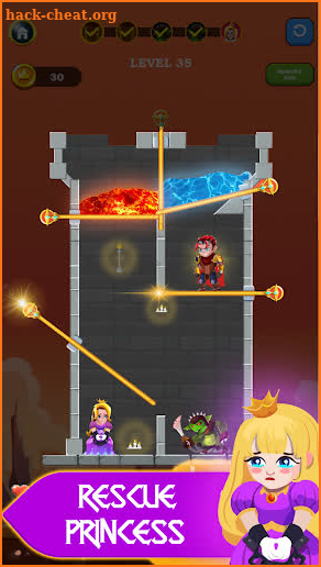 Hero Rescue 3: Pull Pin puzzle game 2021 screenshot