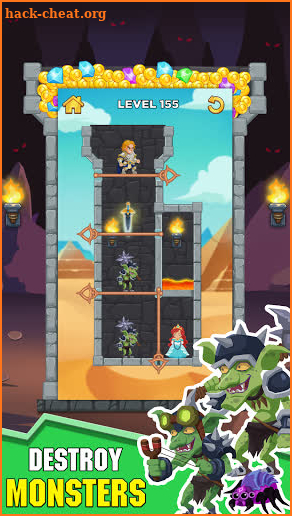 Hero Rescue : Pin Pull - Pull The Pin Puzzle screenshot