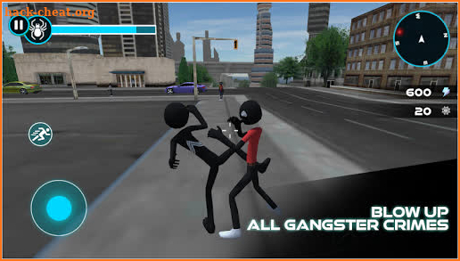 Hero Spider Stickman Rope - Crimes Strange Super screenshot