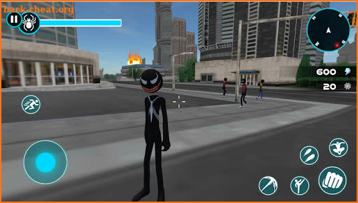 Hero Spider Stickman Rope - Crimes Strange Super screenshot