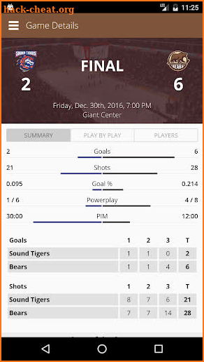 Hershey Bears screenshot