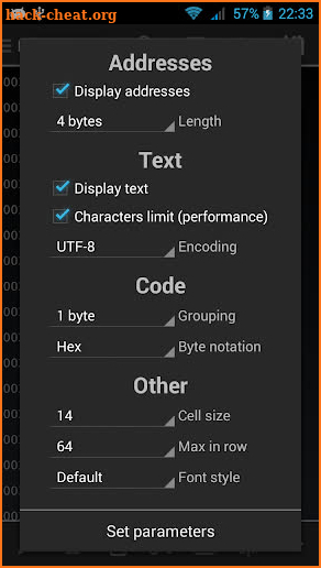 HEX Editor screenshot