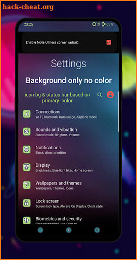 #Hex Plugin - Granola for Samsung Pie & Q OneUI screenshot