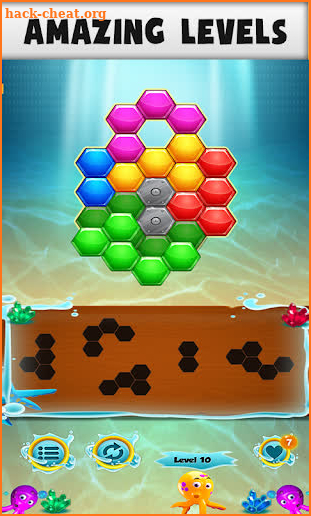 Hexa Block Water Puzzle! screenshot