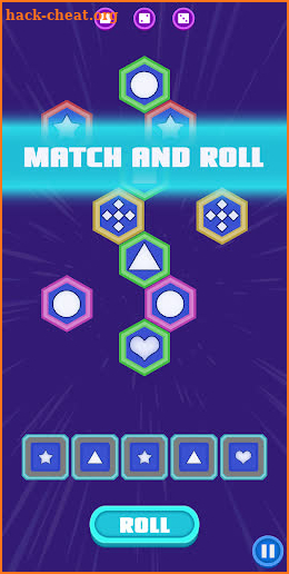 Hexa Dice - Match dice rolling puzzle hexagon game screenshot