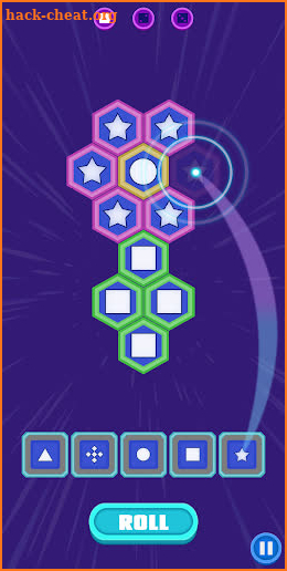 Hexa Dice - Match dice rolling puzzle hexagon game screenshot