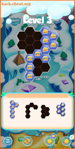 Hexa Grid: Fill Puzzle screenshot